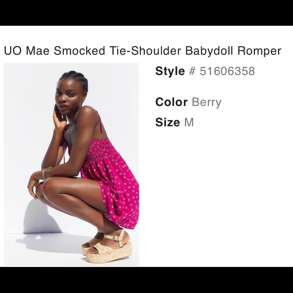 Urban Outfitters UO Romper with Pockets M New